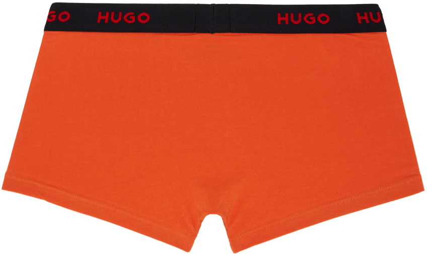 Hugo Three-Pack Multicolor Logo Trunks