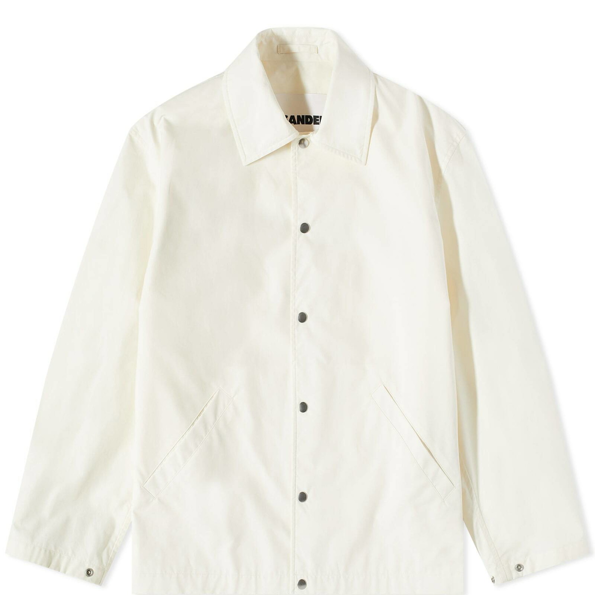 【mattul】JIL SANDER コーチジャケット Jil Sander Men's Back Logo Coach Jacket in Antique White Jil