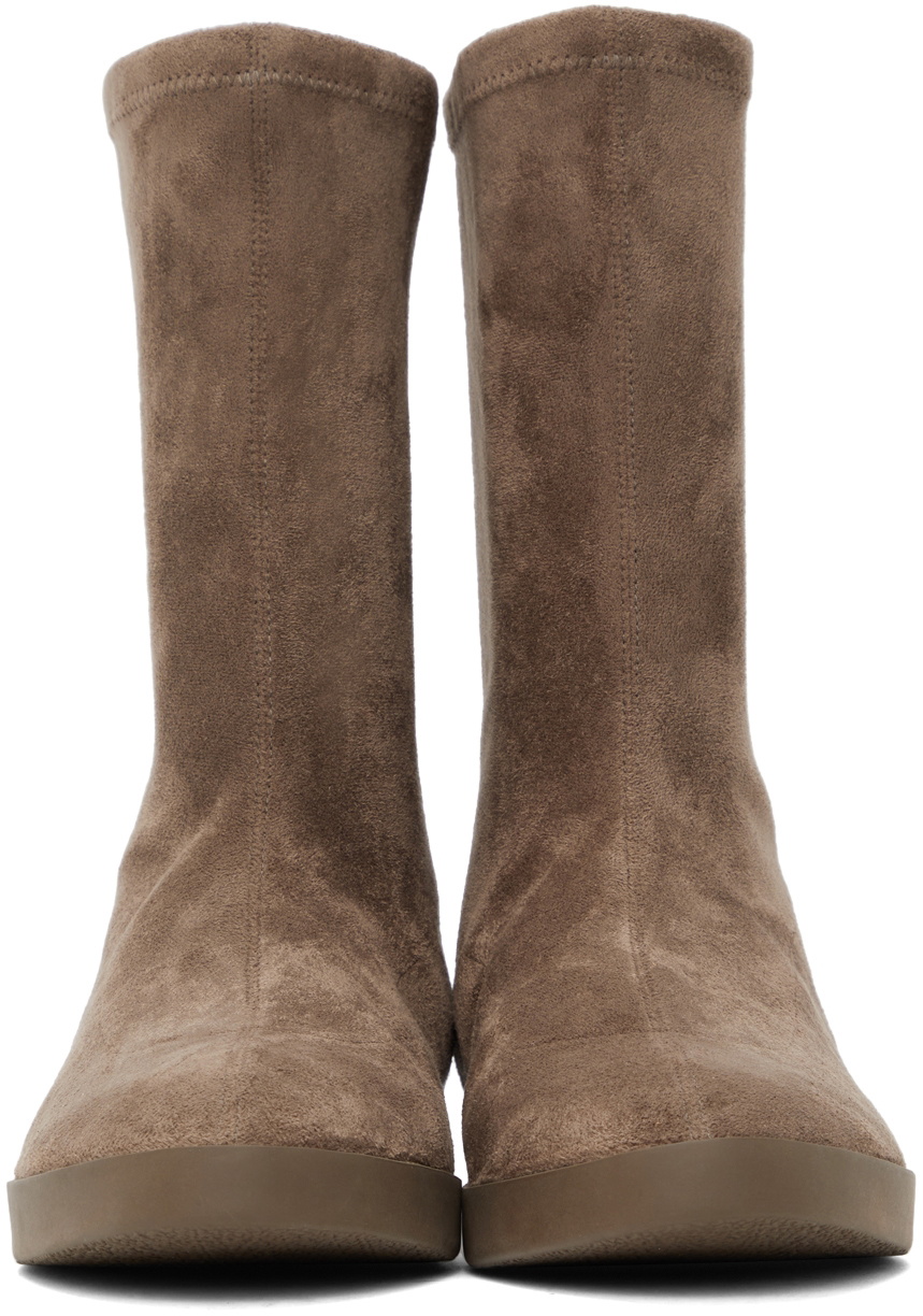 Issey Miyake Taupe United Nude Edition Skin Boots Issey Miyake Men