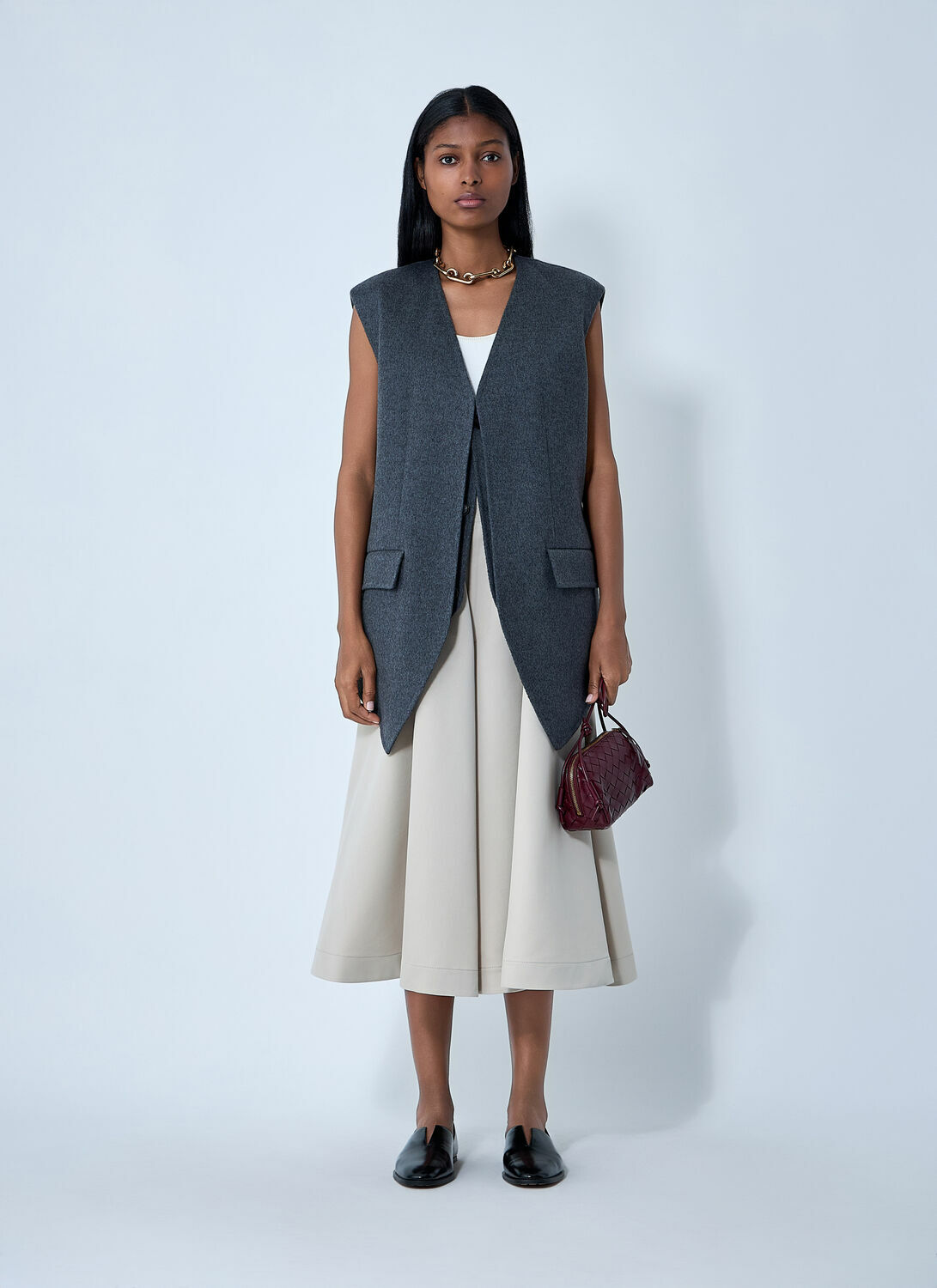 Bottega Veneta Double Face Wool Vest