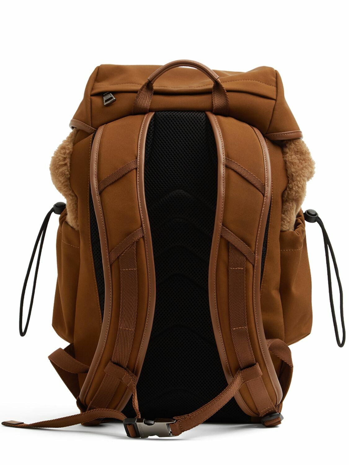 Moncler Logo Backpack Wool Moncler Pierrick Wool Backpack - Blue | Editorialist main image 4