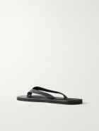 Auralee - Leather Flip-Flops - Black