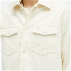 Fred Perry Men's Bedford Cord Overshirt in Ecru