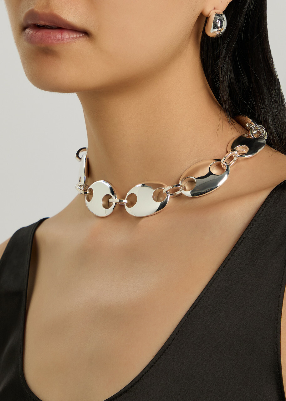 Timeless Pearly Sterling Silver Necklace - One Size