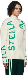 Stella McCartney Off-White Ed Curtis Edition Logo Cable Turtleneck