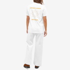 Sporty & Rich Sun Club T-Shirt in White/Saffron