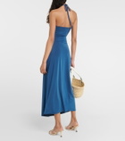 Jade Swim Kira halterneck cutout midi dress