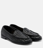 Bottega Veneta Silenzio Intrecciato leather loafers