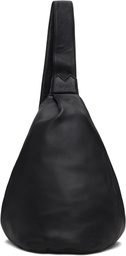 YOHJI YAMAMOTO Black Tuck Sling Medium Bag