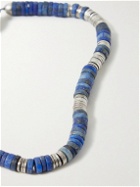 M. Cohen - Silver Lapis Lazuli Beaded Bracelet - Blue
