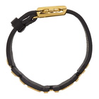 Ambush Gold Leather Logo Bracelet