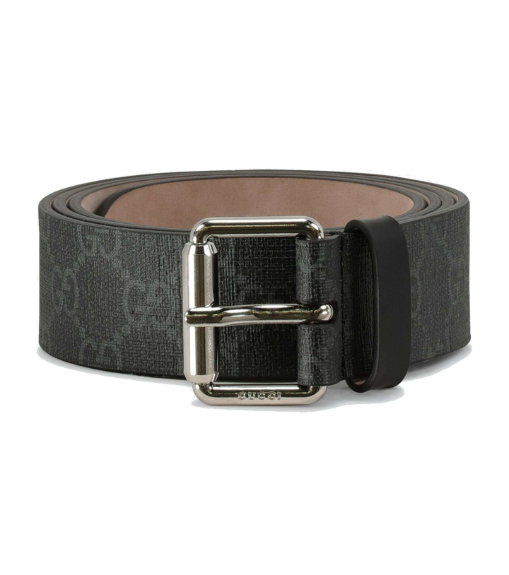 Photo: Gucci - GG belt with Kingsnake print
