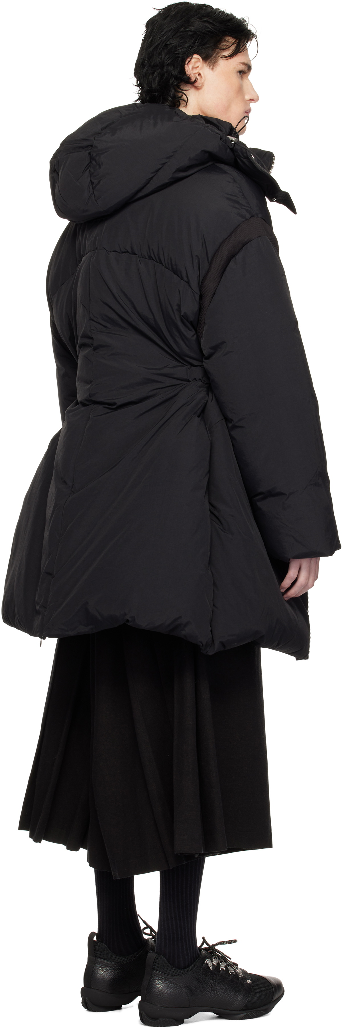 HELIOT EMIL Black Fortress Down Jacket Heliot Emil