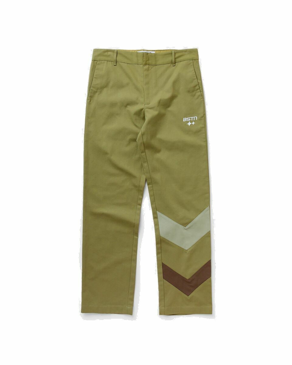 Photo: Bstn Brand Workwear Warm Up Pants Green - Mens - Casual Pants