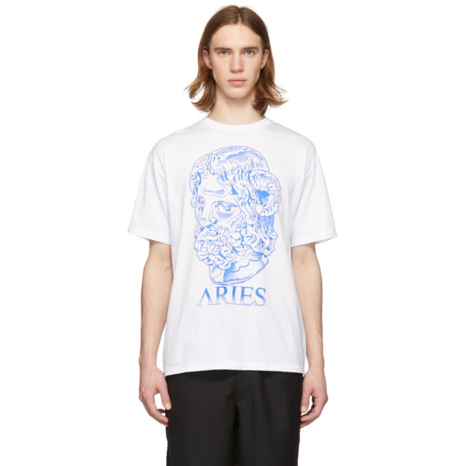 Photo: Aries White Serapis T-Shirt