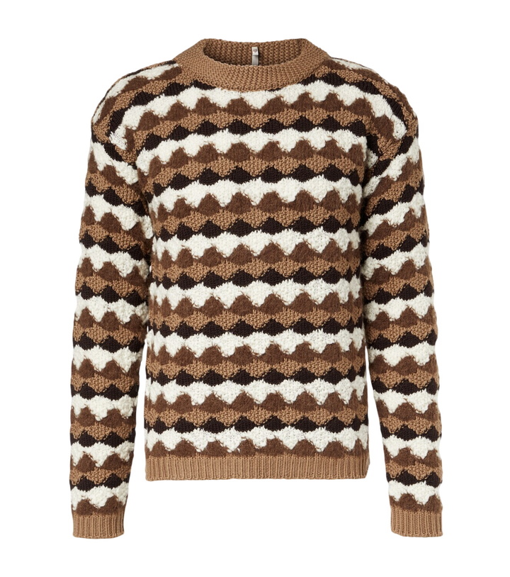 Photo: Moncler Grenoble Wool and alpaca-blend jacquard sweater