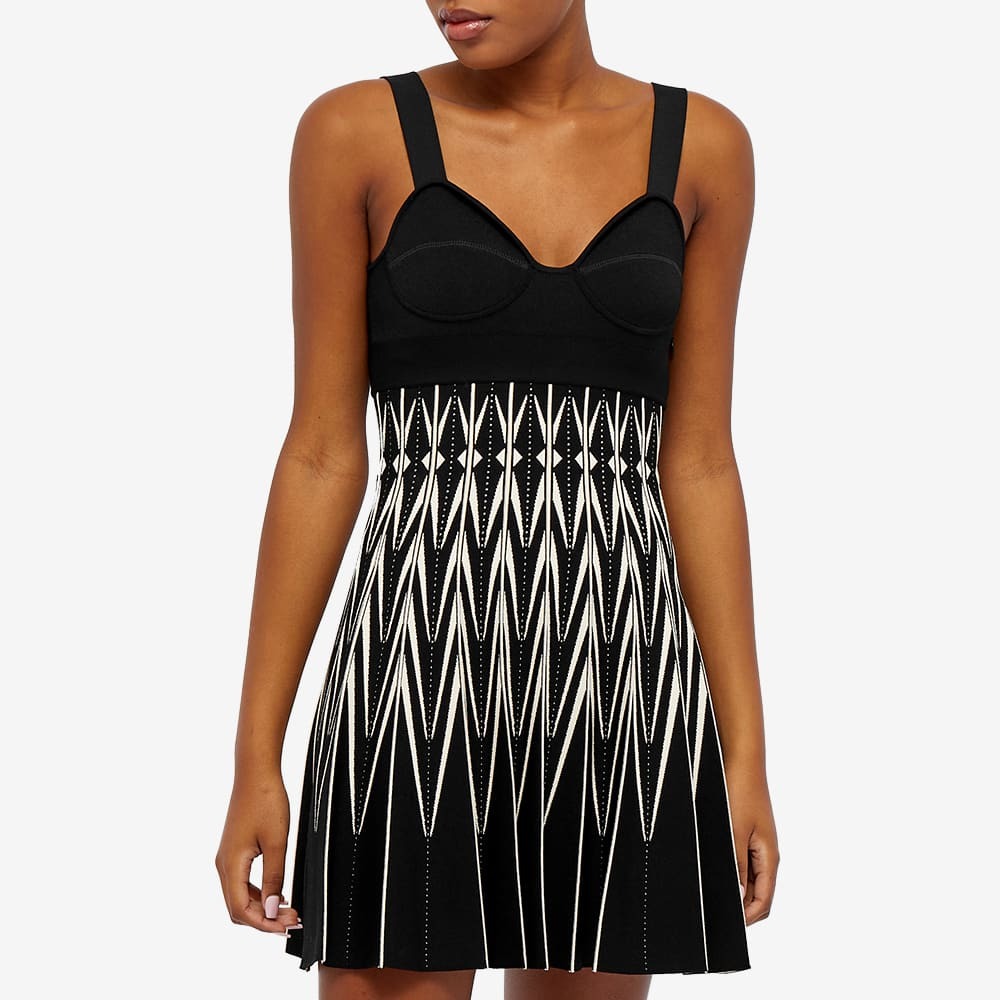 alexander mcqueen black mini dress McQueen Leather Double Belt Mini Dress - Black - Women