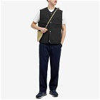 Norse Projects Men's Peter Waxed Nylon Insulated Vest in Black