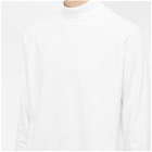 Beams Plus Men's Long Sleeve Mock Neck T-Shirt in White