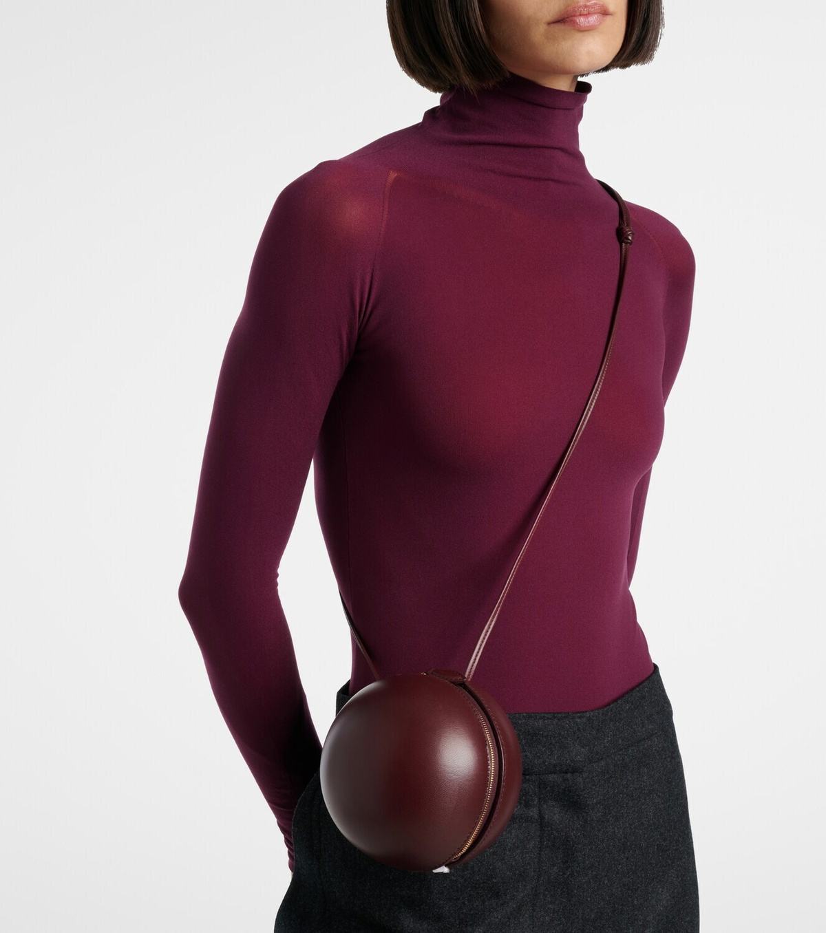 Alaïa Sphere Mini leather shoulder bag