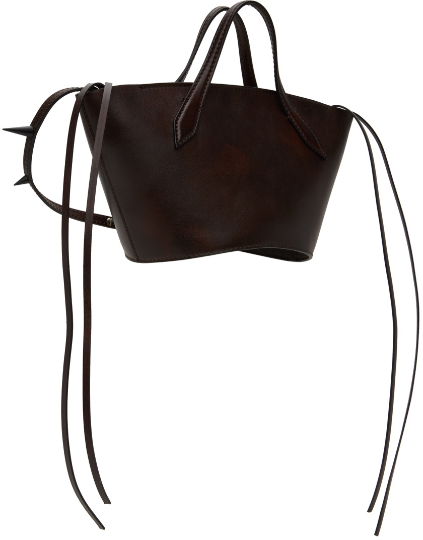 ショルダーバッグ・ポシェット Acne Studios Vintage Brown Leather Shoulder Bag Acne Studios Leather Shoulder Bag