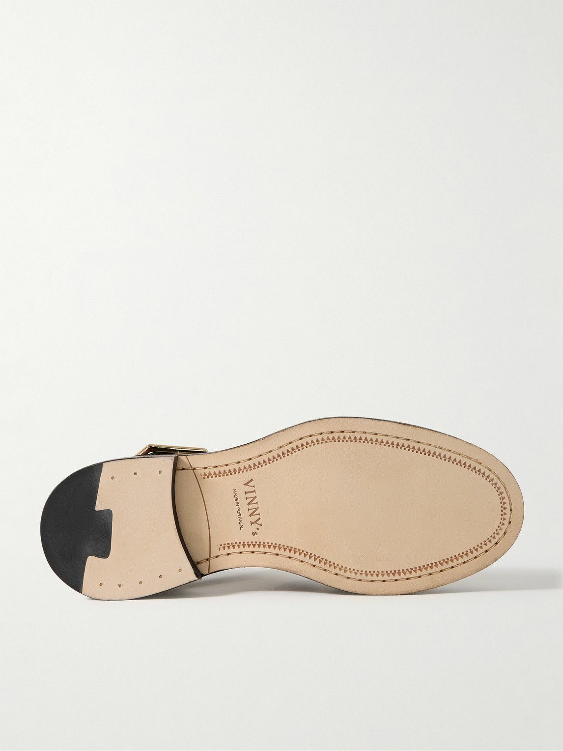 VINNY's - Glossed-Leather Sandals - Brown