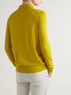 Loro Piana - Slim-Fit Wish Virgin Wool Polo Shirt - Yellow