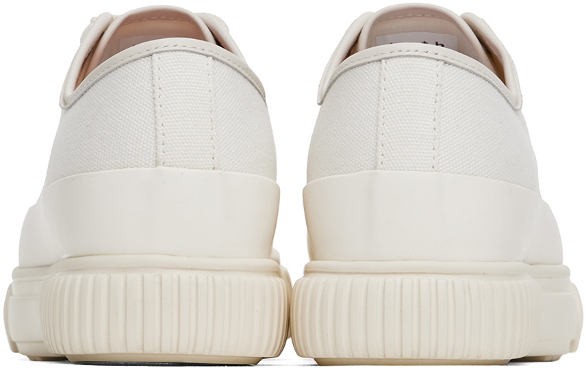 both Off-White Classic Platform Low Sneakers
