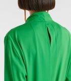 Tom Ford Belted silk midi dress