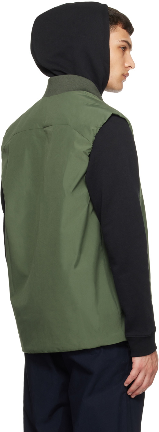 NORSE PROJECTS Green Stand Collar Vest