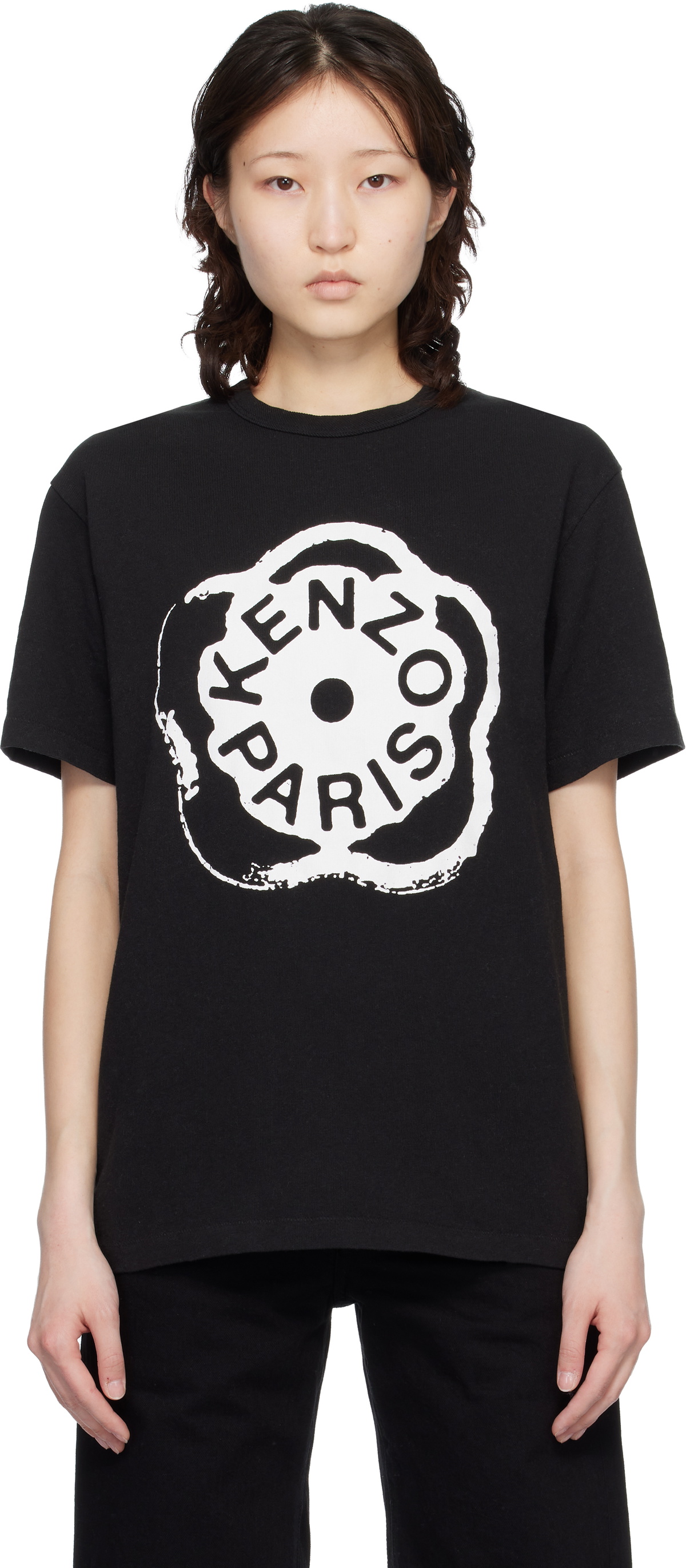 Kenzo Black Kenzo Paris 'Boke Flower 2.0' Loose T-shirt