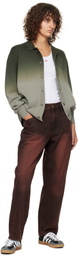 Dime Green Dipped Cardigan