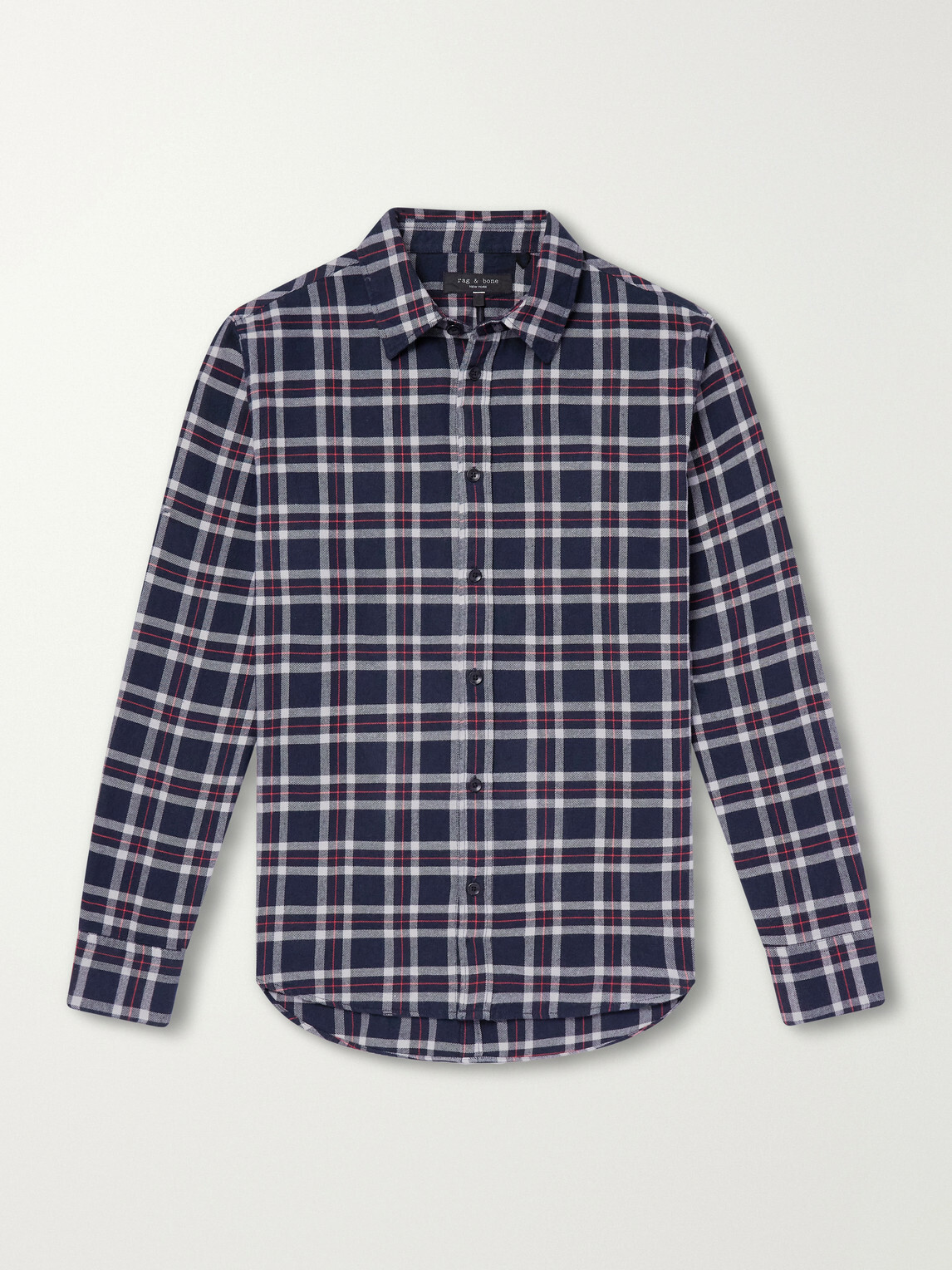 Rag & Bone - Tomlin Checked Cotton-Flannel Shirt - Blue