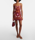 Cala de la Cruz Lucca printed linen minidress