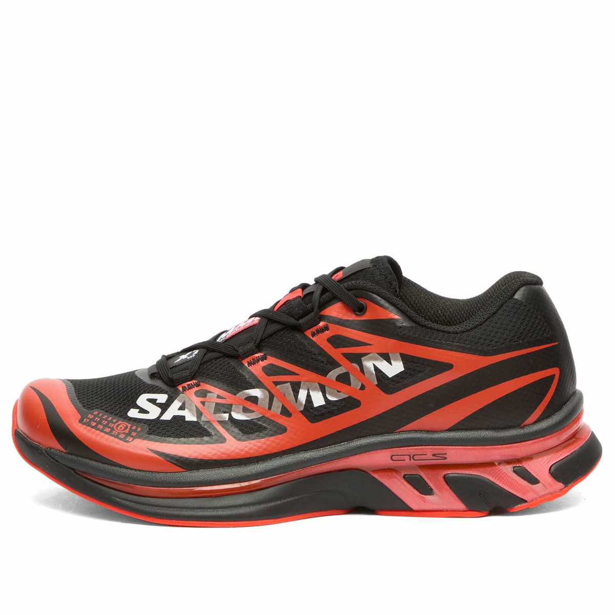 MM6 Maison Margiela Women's x Salomon XT Sneakers in Black/Cherry Tomato/White