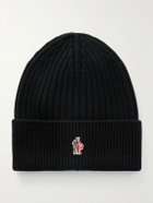 Moncler Grenoble - Logo-Appliquéd Ribbed Virgin Wool Beanie