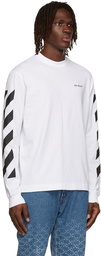 Off-White White Diag Long Sleeve T-Shirt