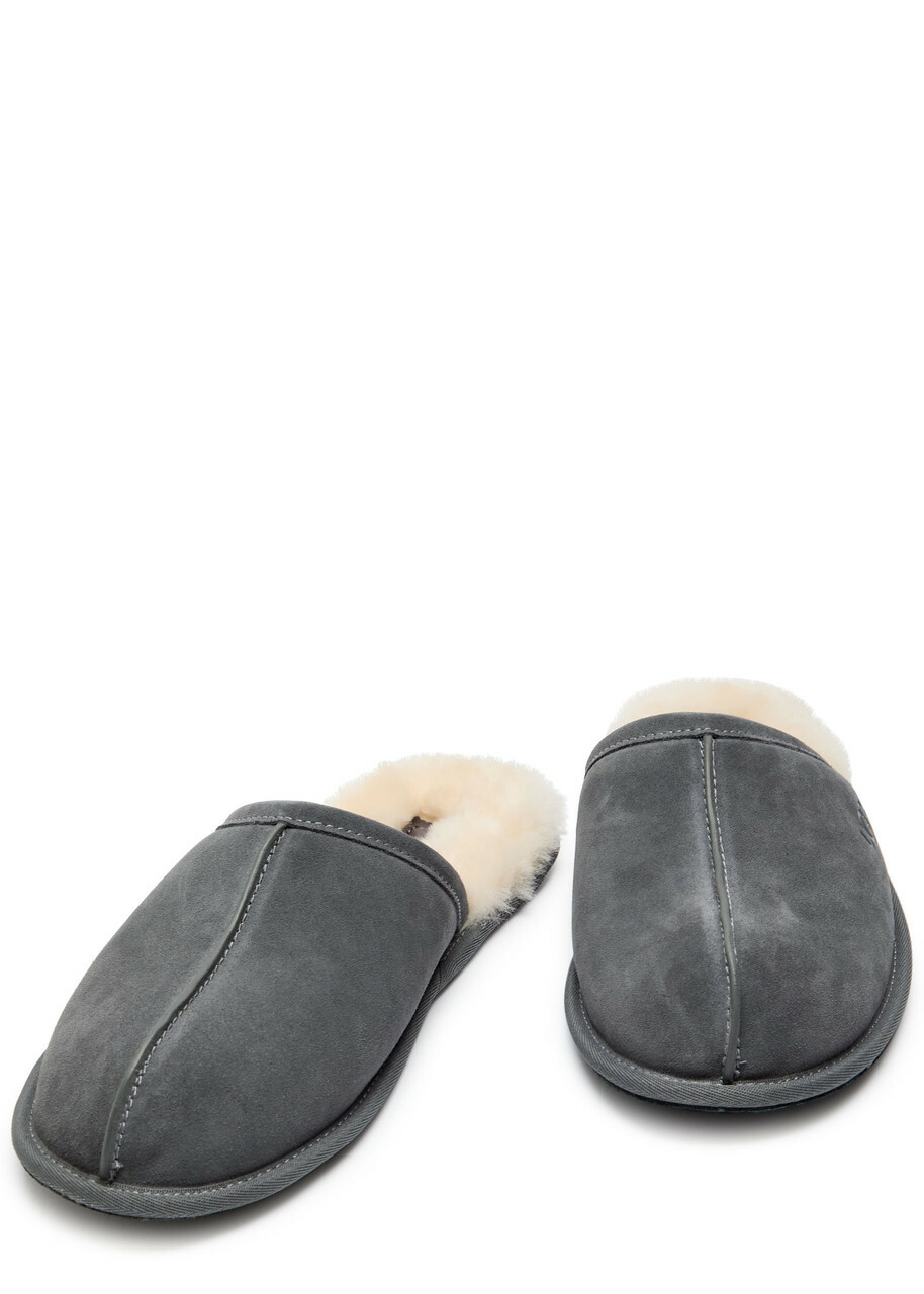 Ugg Scuff Suede Slippers Dark Grey