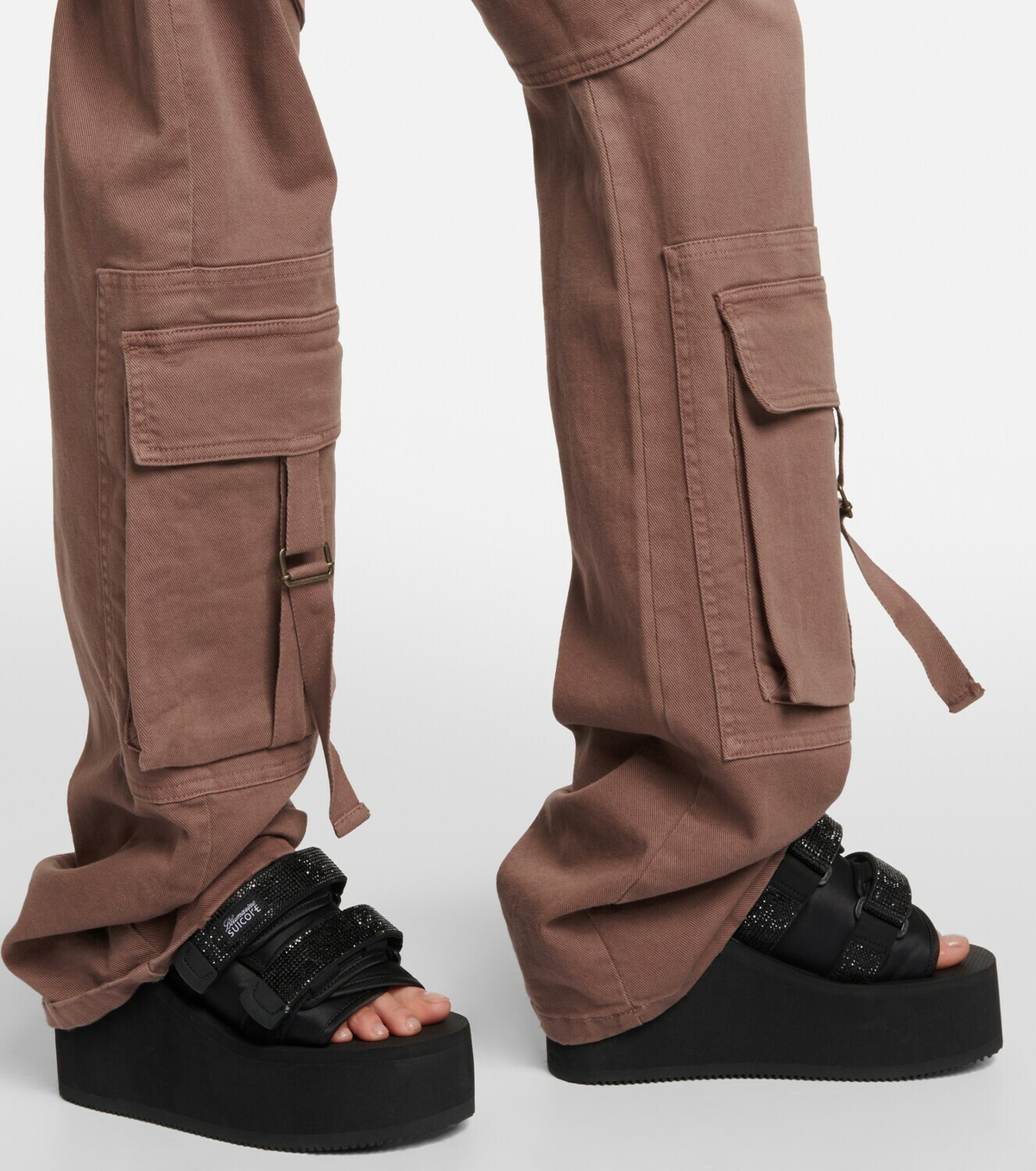 【Blumarine】 X Suicoke Moto embellishedプラットフォームスラ Blumarine X Suicoke Moto embellished platform slides Blumarine