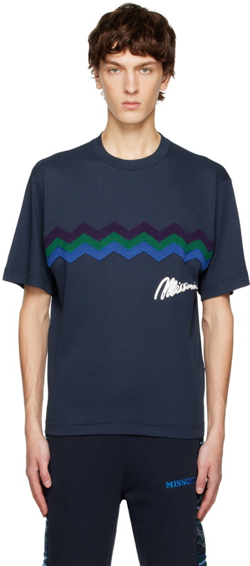 Photo: Missoni Navy Chevron T-Shirt