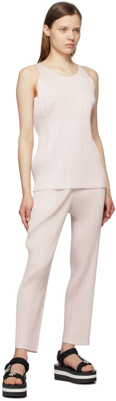 Pleats Please Issey Miyake Pink Monthly Colors May Trousers Pleats