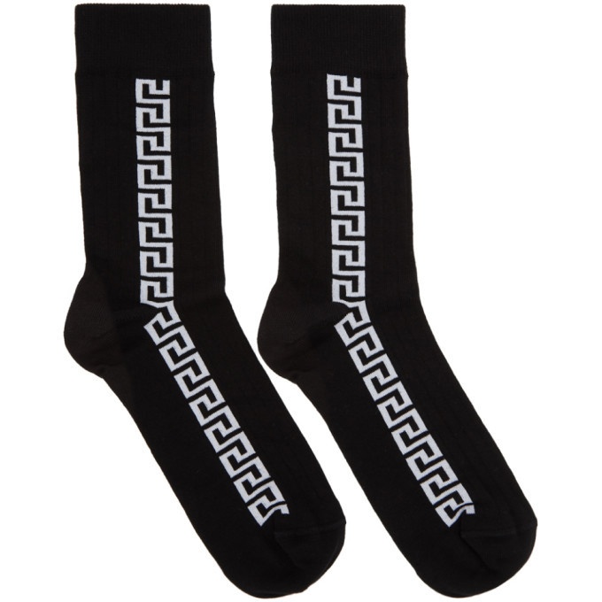 Photo: Versace Black Greek Key Socks