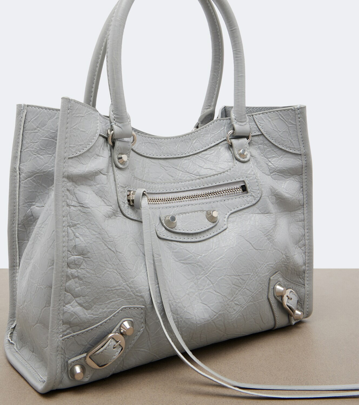 Balenciaga Le City Mini leather top-handle bag