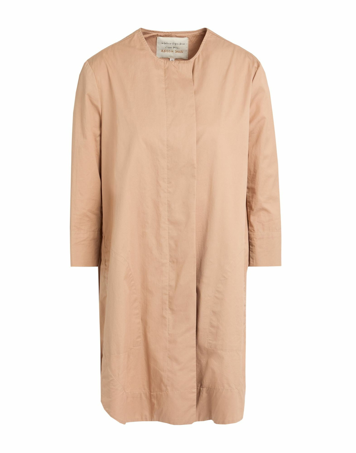 Alessia Santi Womens Overcoat & Trench Coat in Beige