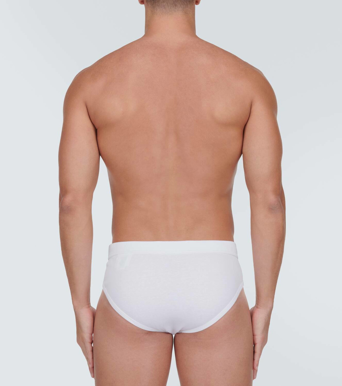 Prada Triangle striped cotton briefs