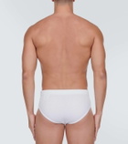 Prada Triangle striped cotton briefs