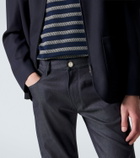 Giorgio Armani Cotton and silk-blend straight jeans