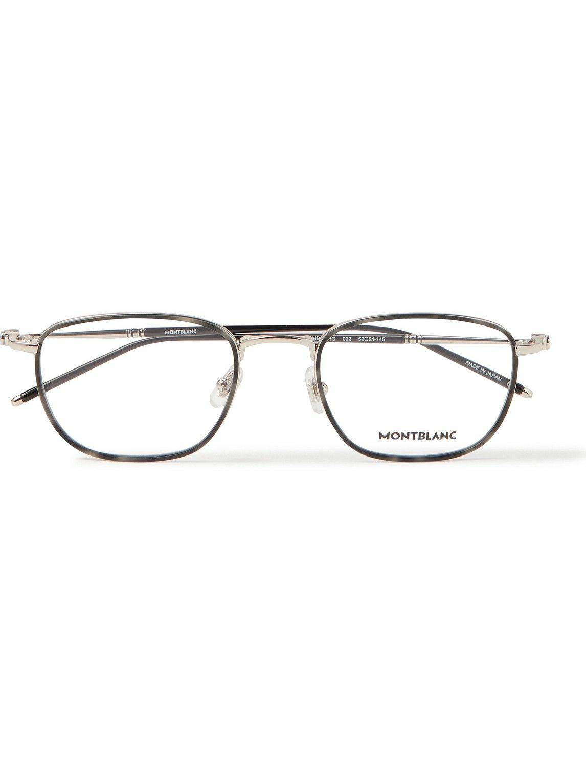 MONTBLANC EYEWEAR - Square-Frame Silver-Tone and Acetate Optical Glasses