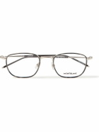 MONTBLANC EYEWEAR - Square-Frame Silver-Tone and Acetate Optical Glasses