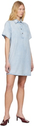 rag & bone Blue Ultra Featherweight Jocelyn Denim Minidress